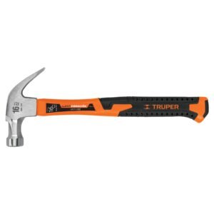Martillo 16 oz uña curva, mango fibra de vidrio, TRUPER